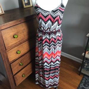 SALE! $13! Chevron Francesca’s Maxi Dress